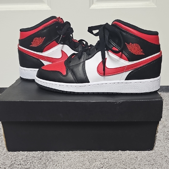 Jordan Other - Jordan Kids' Black, Red, and White Sneakers